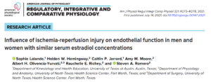 Influence of Ischemia-reperfusion injury on endothelial function in men and women with similar serum estradiol concentrations