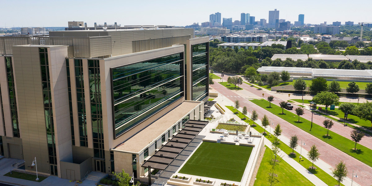 UNT Health and the Fort Worth Cultural District and skyline