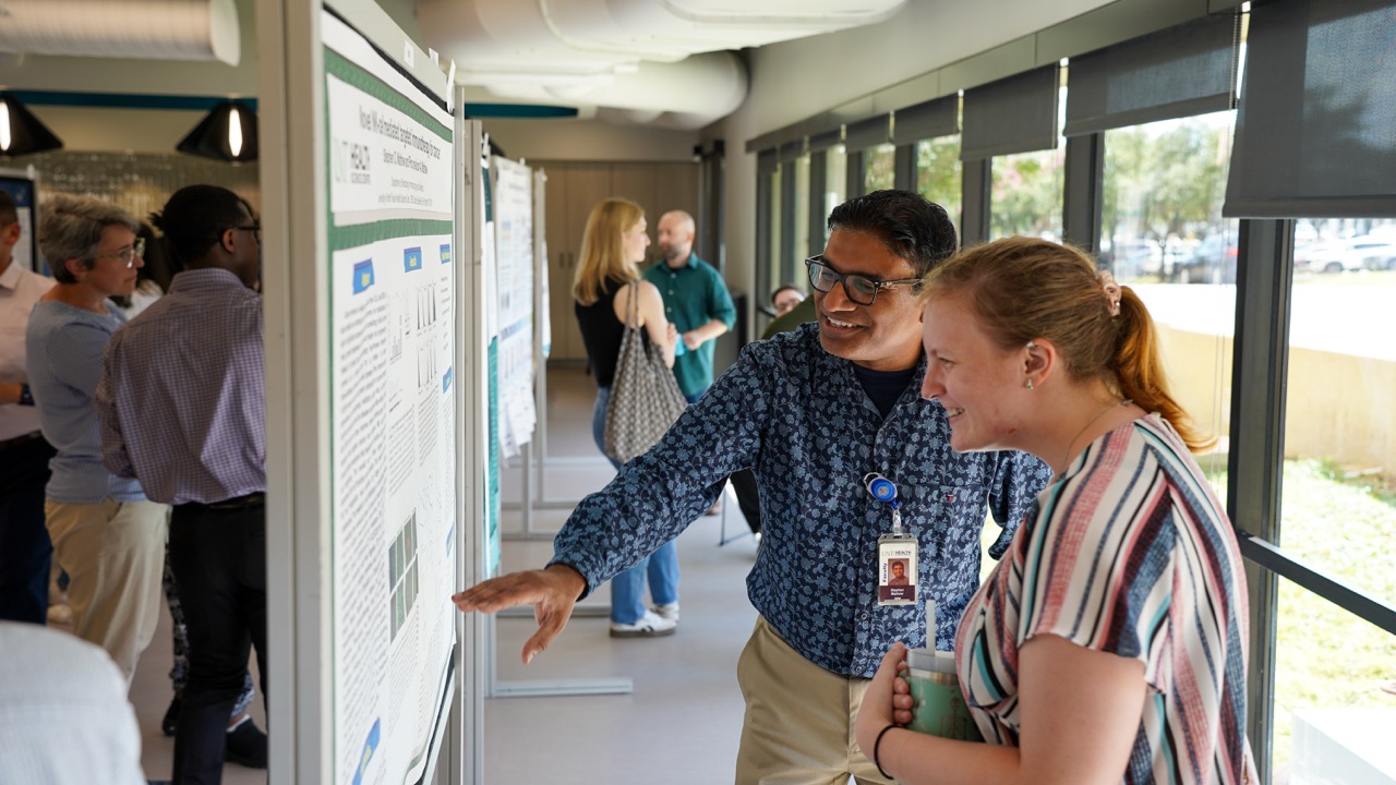 CBTS Faculty and Student at Research Event
