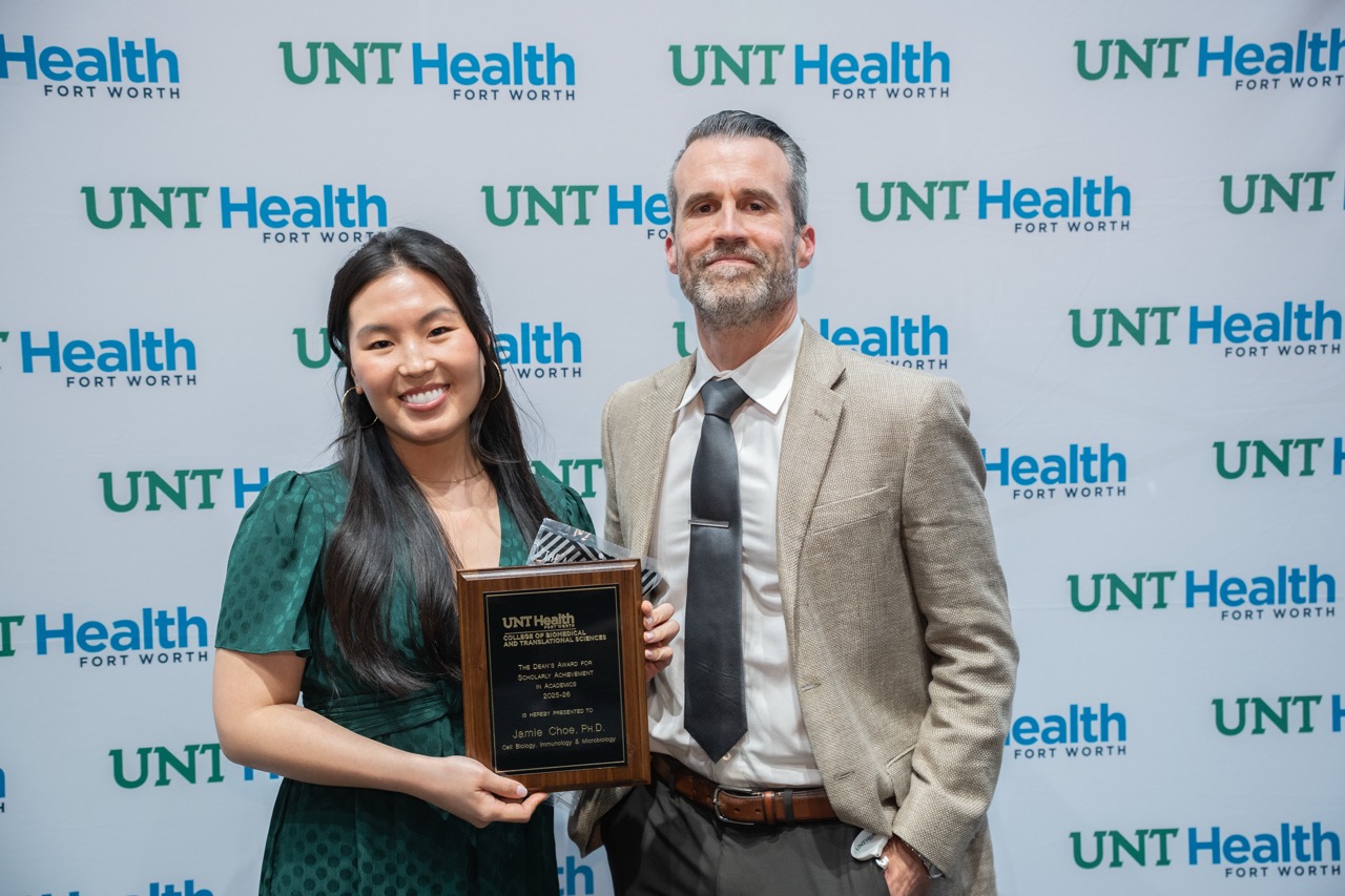 Jamie Choe with Dr. David Keller