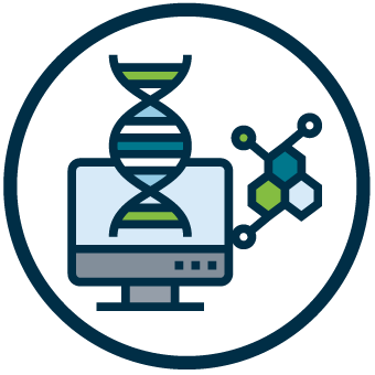 Data science and computing icon