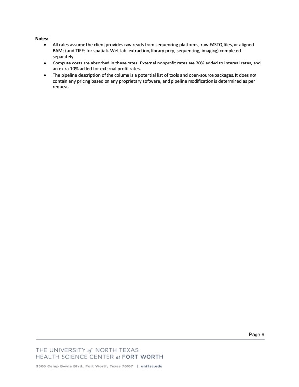 HPC Core Rates page 9