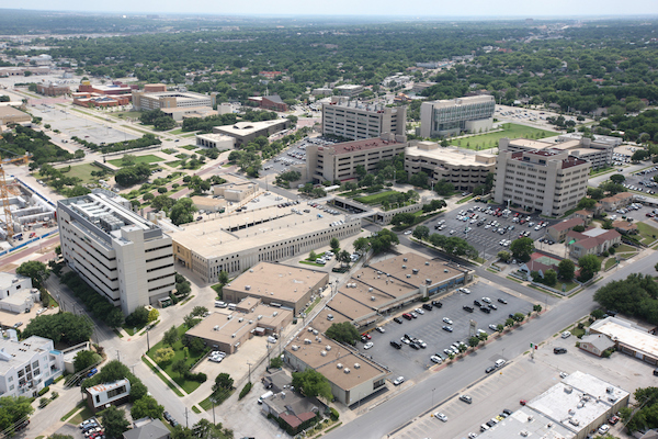 Aerial view of UNT Health campus