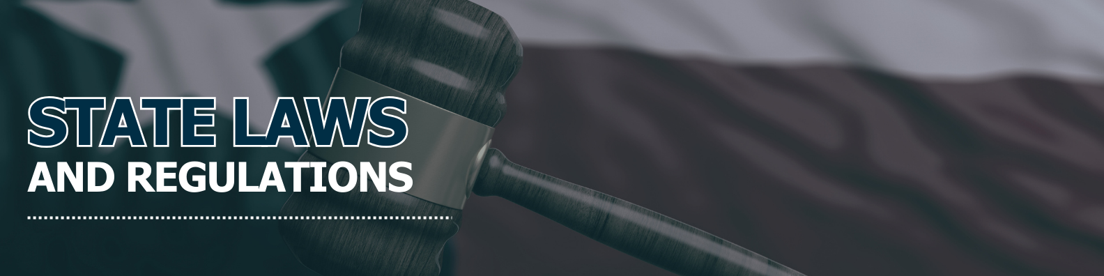 Judge or auction gavel on Texas US America flag background