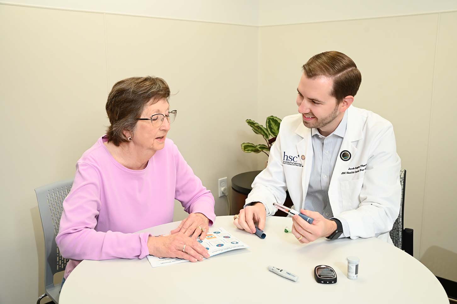 Dr. Jacob Rogers Counseling Patient