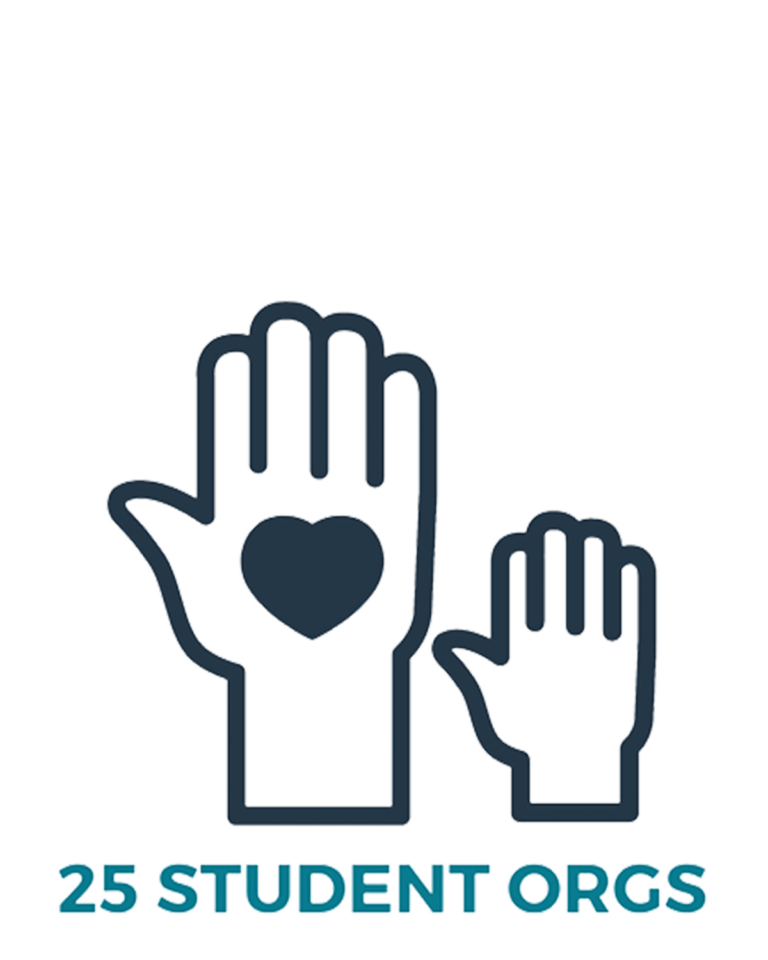 25 student organizations