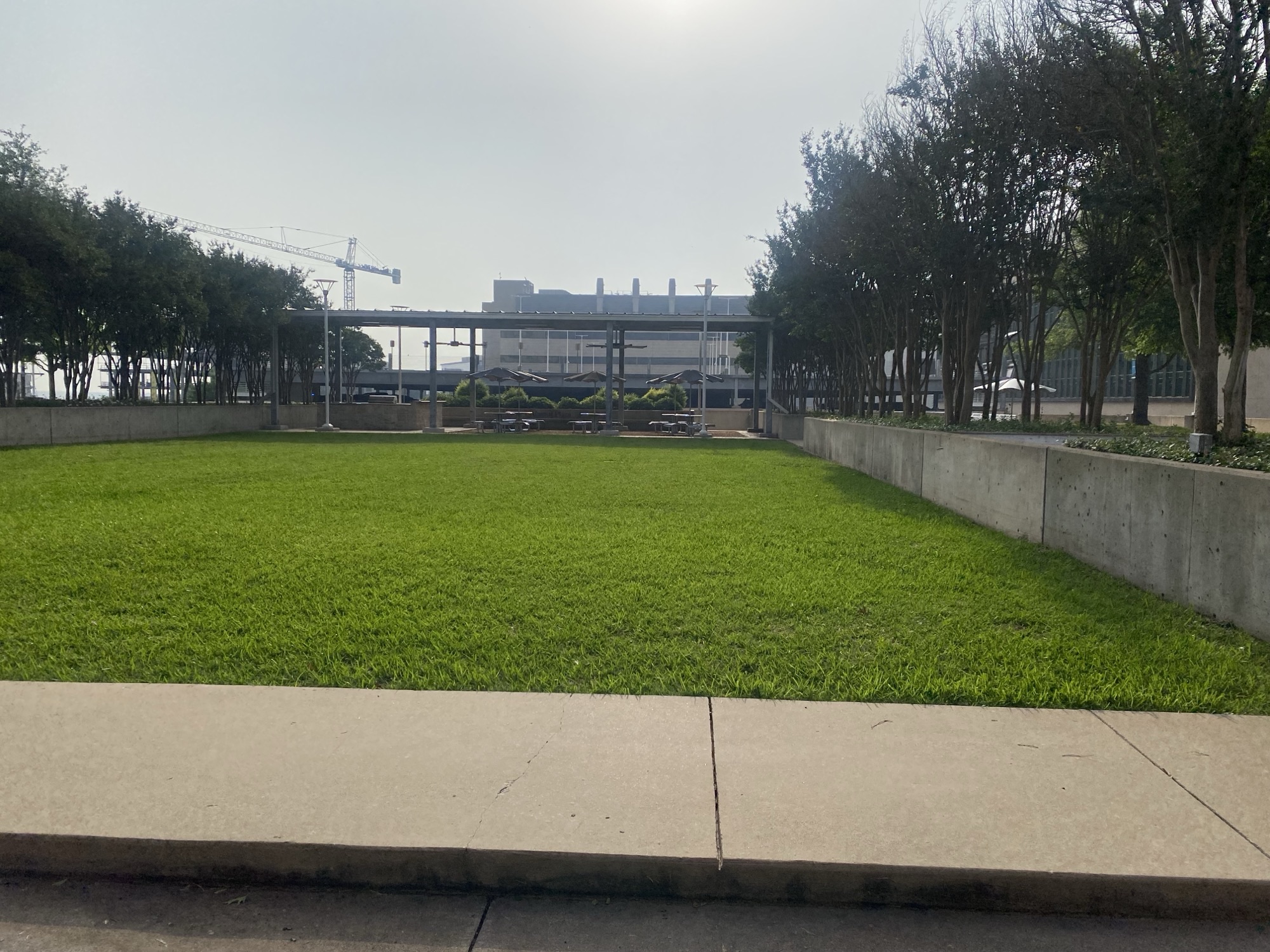 Alumni Plaza first view