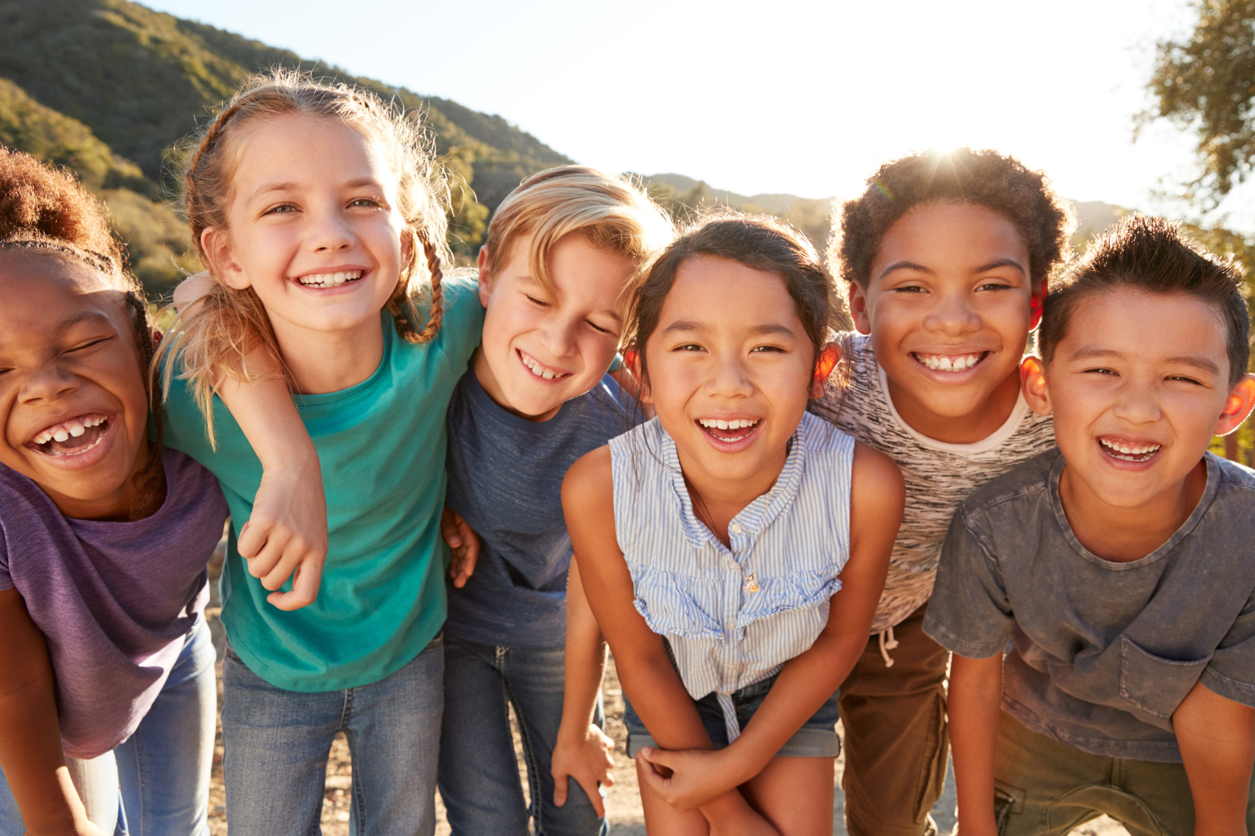 Children playing outside